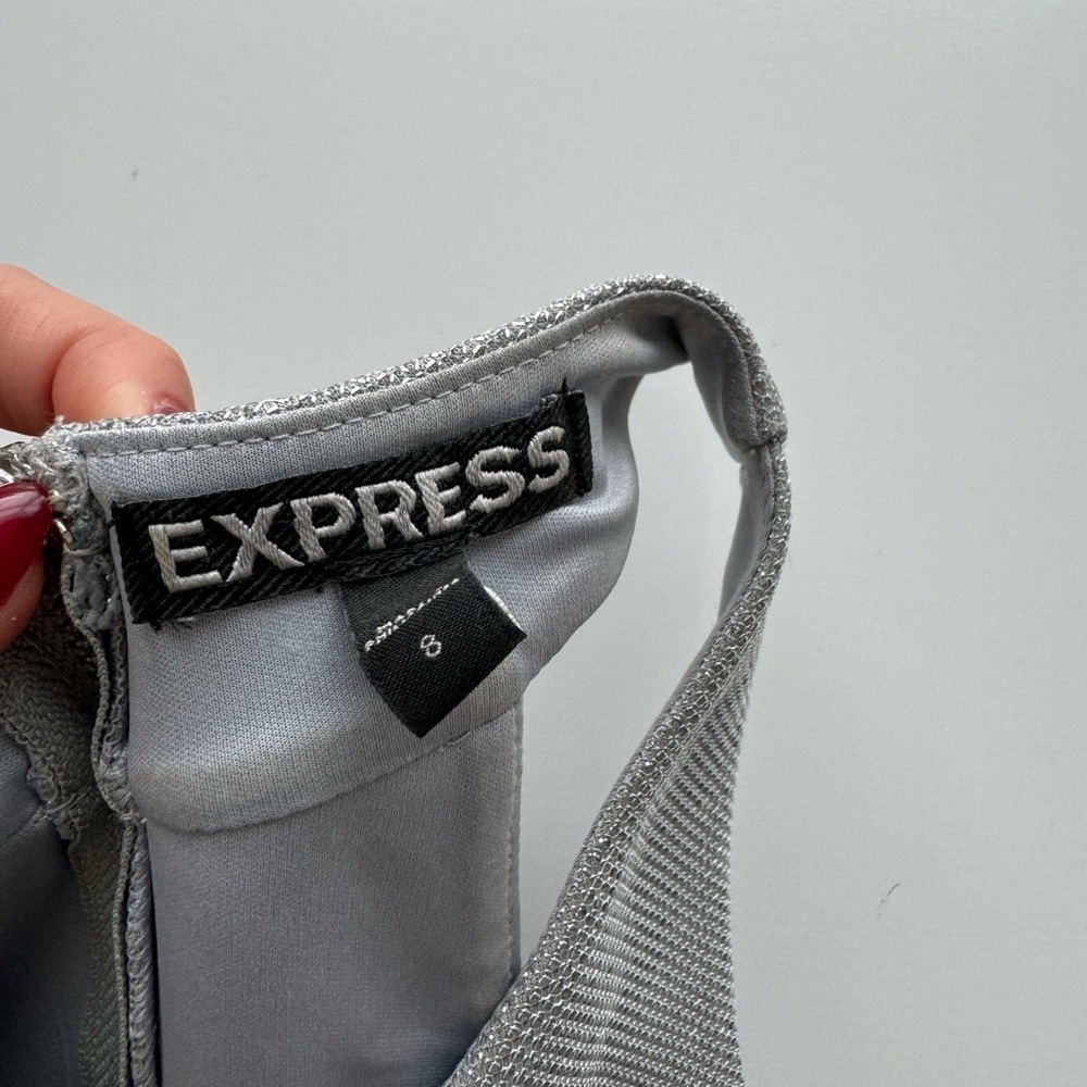 Express Silver Cutout Sheath Dress‎ Size 8 - Picture 9 of 11